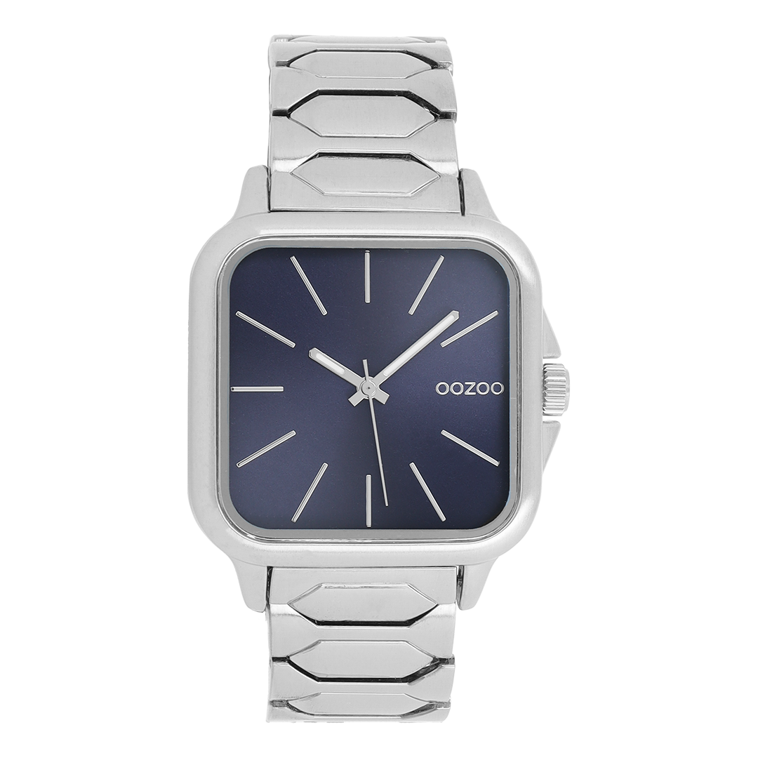 Silver coloured OOZOO watch with stainless steel bracelet - C11601